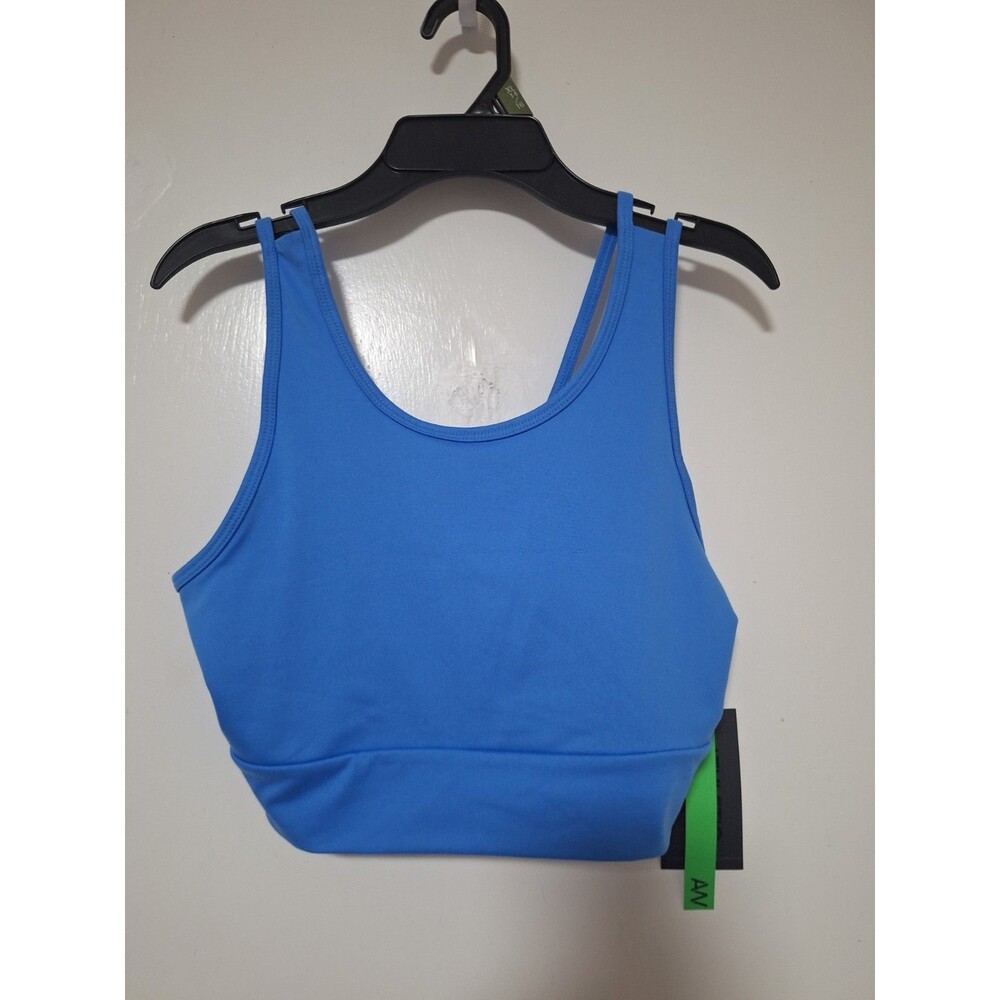 Girls XL 14 16 Athletic Works Sports Bra Blue Strappy Crossback Active Top NWT